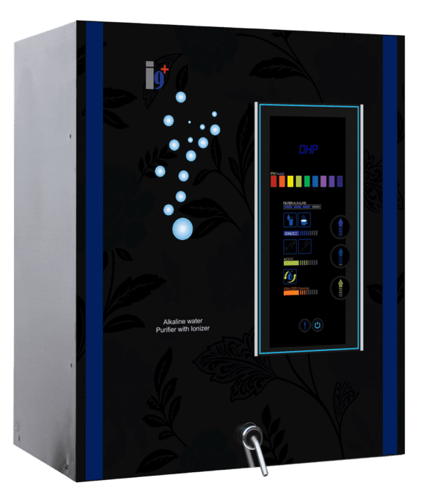 Alkaline water purifier with ionizer, designed to enhance water quality by raising pH levels and providing antioxidant-rich, healthier drinking water.